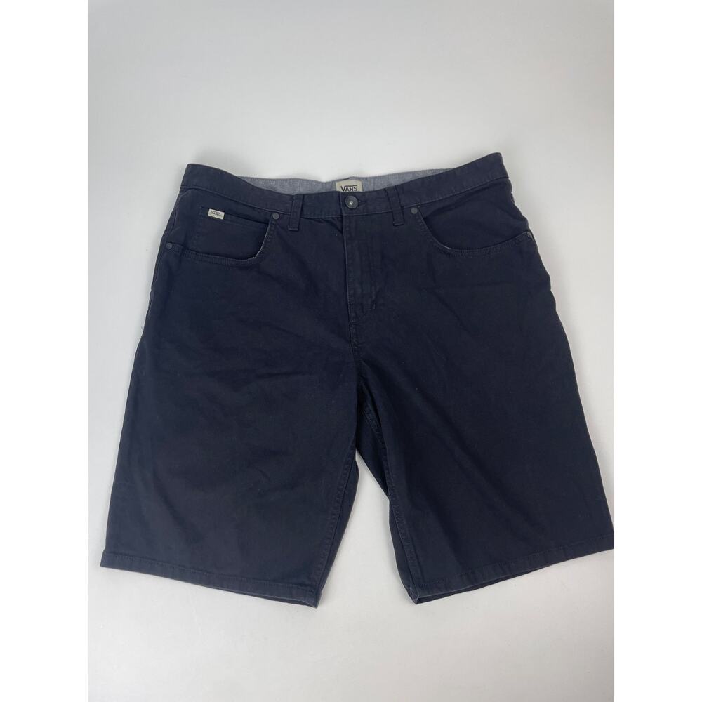Vans Off The Wall Black Chino Shorts Men’s 36 Cotton/Elastane Preppy